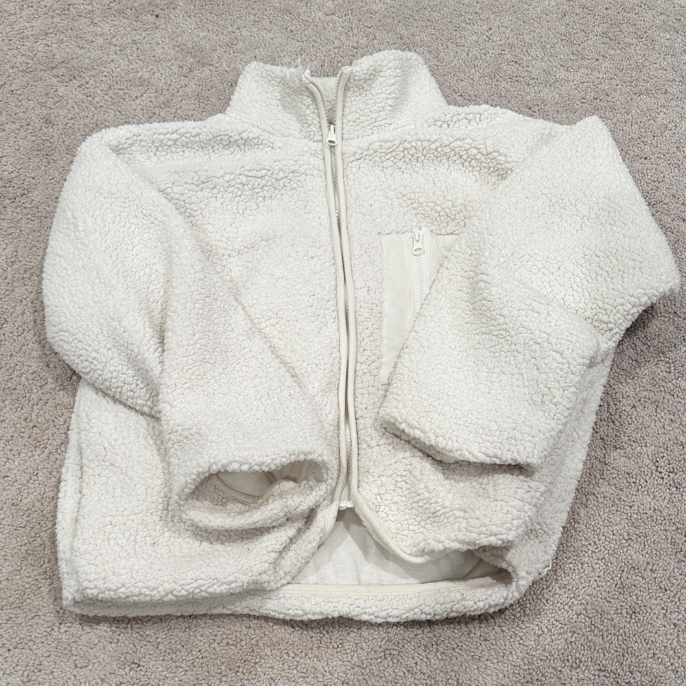 Forever 21 Cream Sherpa Jacket